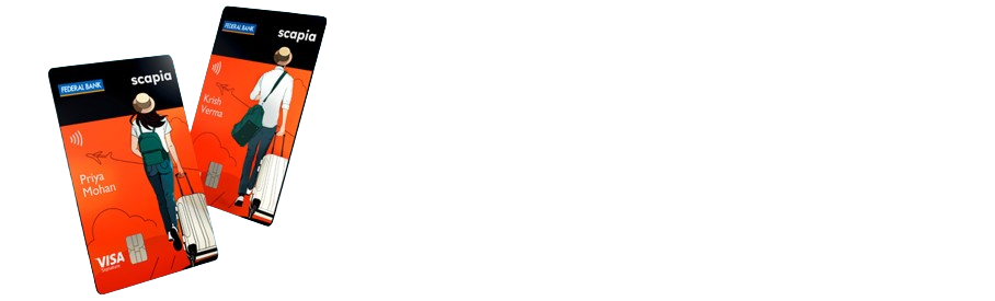 ഫെഡറൽ ബാങ്ക് സ്കാപ്പിയ ക്രെഡിറ്റ് കാർഡിന്റെ ചിത്രം.