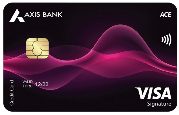 ആക്സിസ് ബാങ്ക് എയ്സ് ക്രെഡിറ്റ് കാർഡിന്റെ ചിത്രം.